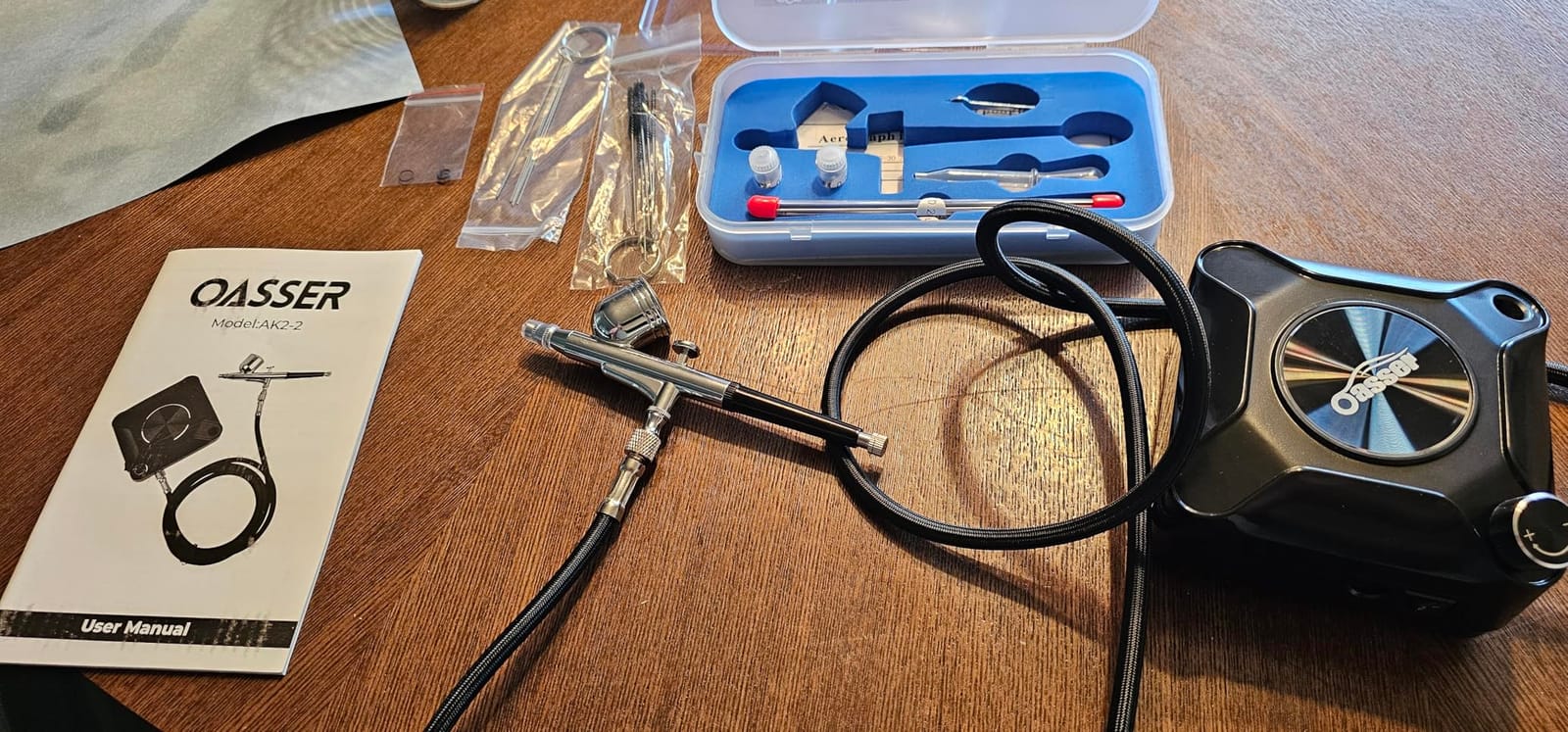 Oasser Airbrush Kit with Compressor, Dual Action 10.5L/min Airbrush Set customer photo 1