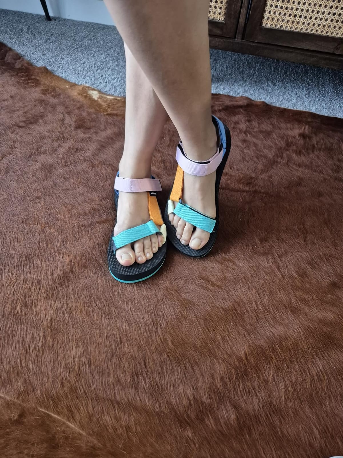 WateLves Womens-Sport-Sandals Hiking Sandals with-Arch-Support Webbing-Outdoor-Beach-Water-Sandals for Travel-Walking-Trekking-Camping customer photo 2