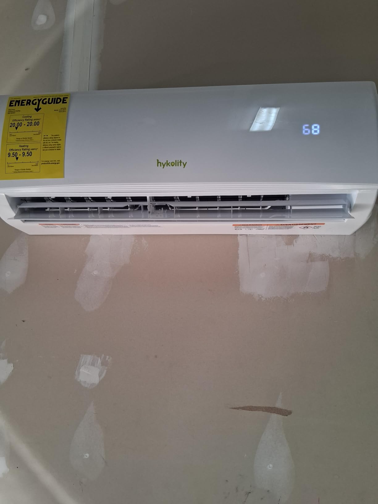 Hykolity 28000 BTU Dual Zone Wifi Enabled Mini Split Air Conditioner, 20 SEER2 208-230V 12000+12000 BTU Ductless Wall Mounted Inverter Air Conditioner & Heater Pump with Installation Kits customer photo 1