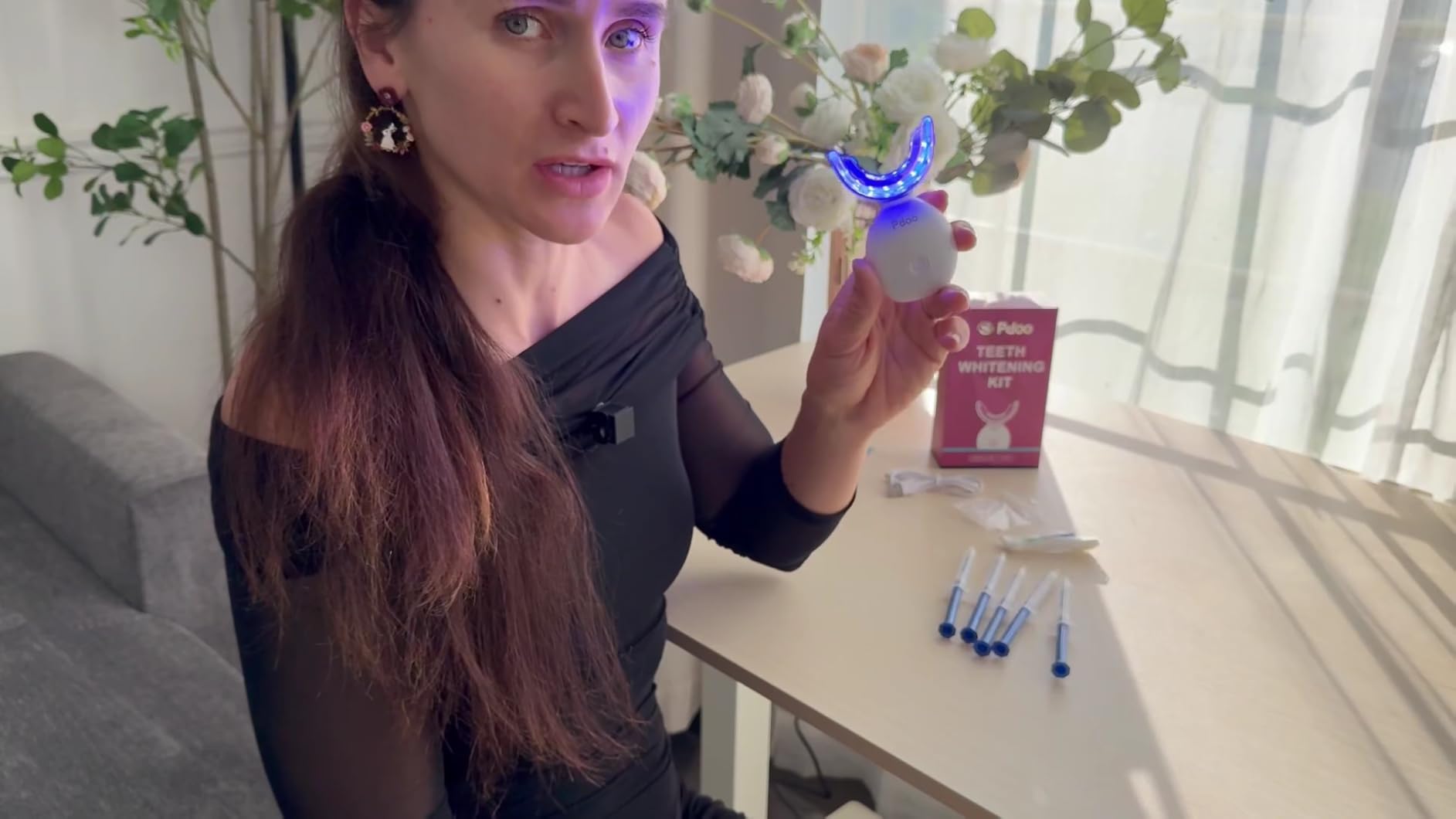Teeth Whitening Kit with LED Light Tray for Sensitive Teeth, 5 Tooth Whitening Pen Gel Pain Free and Enamel Safe, Teeth Whitener at Home Up to 1-9 Shades Whiter in 1-2 Weeks customer photo 2