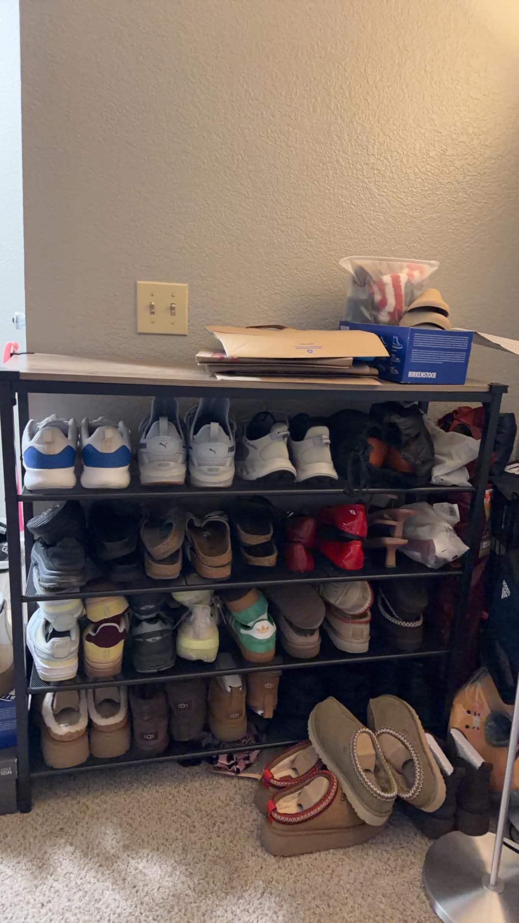 VASAGLE 5-Tier Shoe Rack, 18-24 Pairs, Metal Mesh customer photo 2