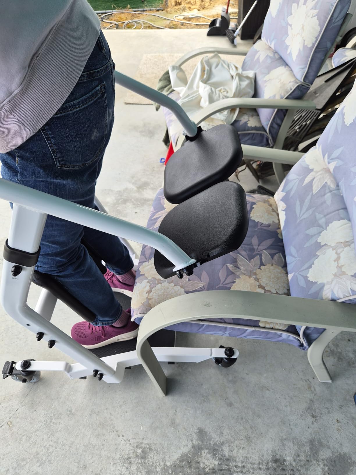 VOCIC Sit to Stand Lift, Patient Lift Chair Transport Unit with Wheels customer photo 1