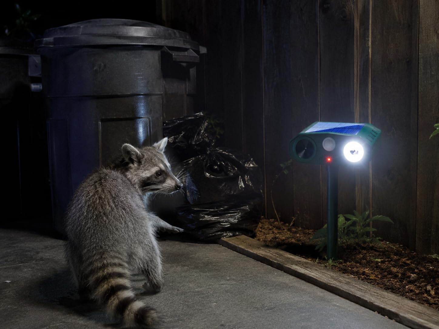 Solar Ultrasonic Animal Repellent Deer Repellent & Skunk Repellent for Yard customer photo 2