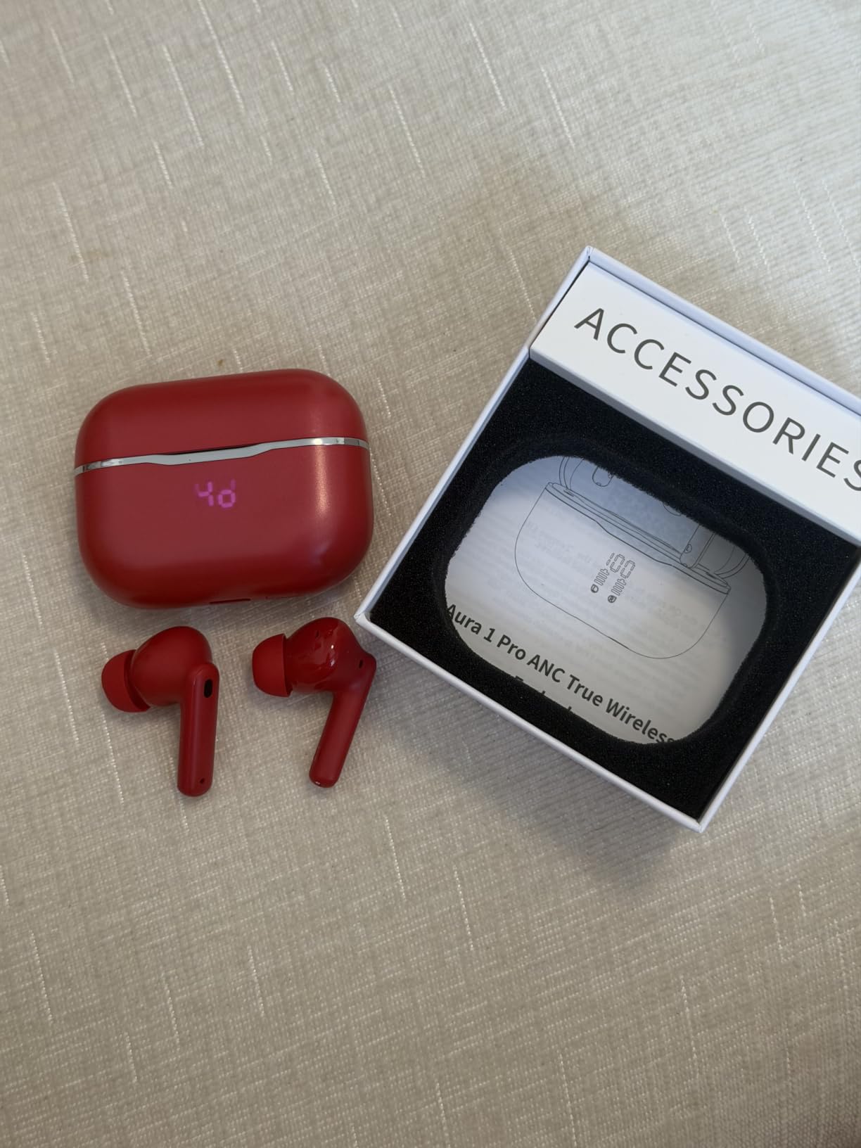 Active Noise Cancelling Ear Buds Wireless Earbuds HiFi Sound 60H Playtime customer photo 2