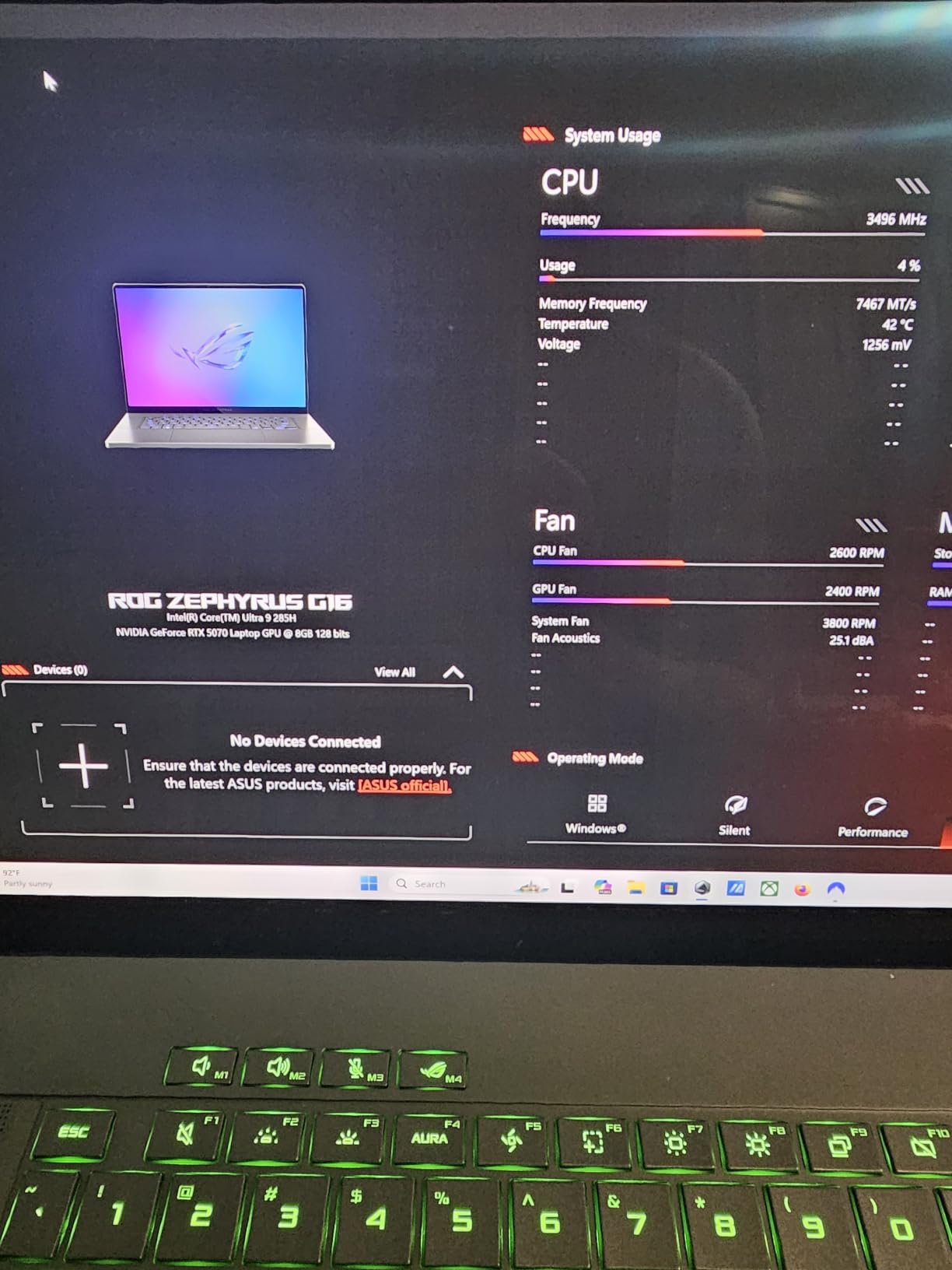 ASUS ROG Zephyrus G16 All-Around Gaming Laptop, Ultra 9 285H, TGP RTX 5070 customer photo 1