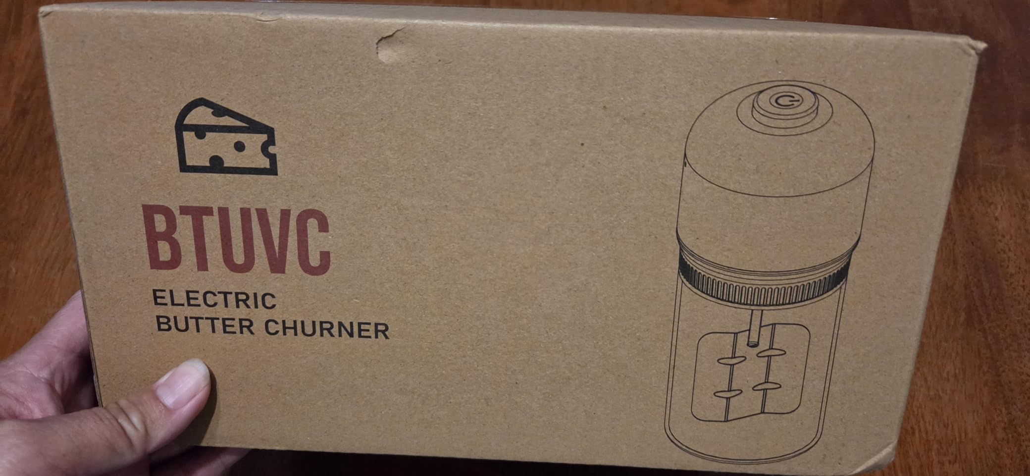 Electric Butter Churner, 37 oz Glass Jar, 15-Minute Automatic Cycle customer photo 1