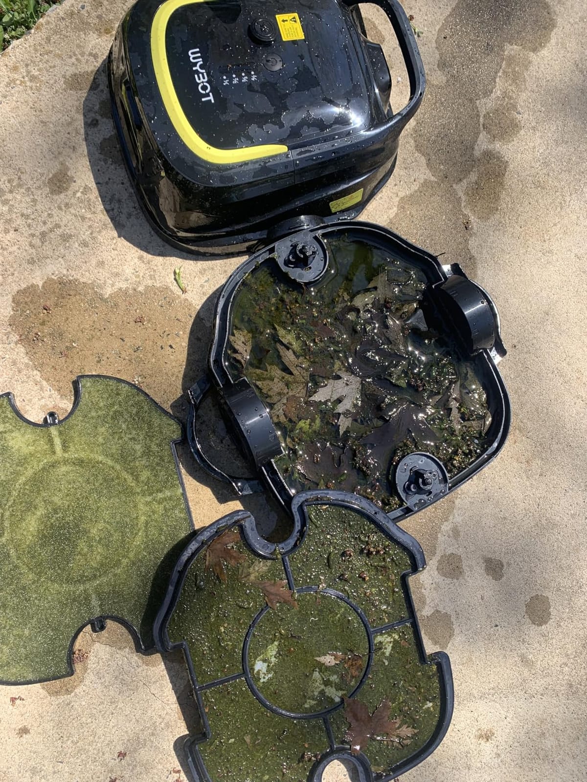 WYBOT A1 Cordless Pool Vacuum Robot for Above Ground Pool, Greyblue customer photo 2