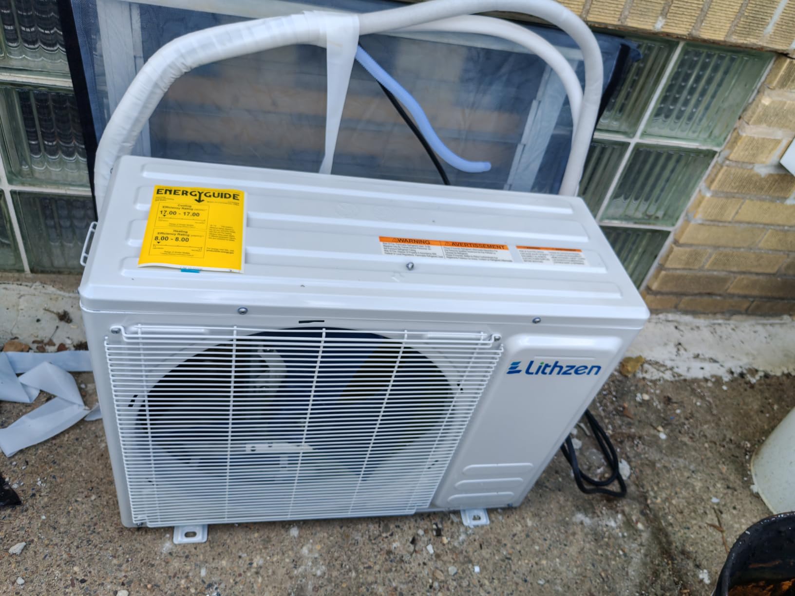 12000 BTU Mini Split AC/Heating System, 17 SEER2 115V customer photo 1
