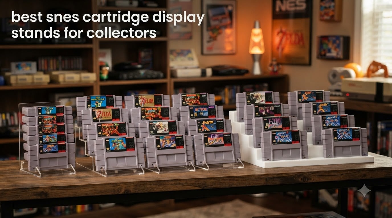 best snes cartridge display stands for collectors