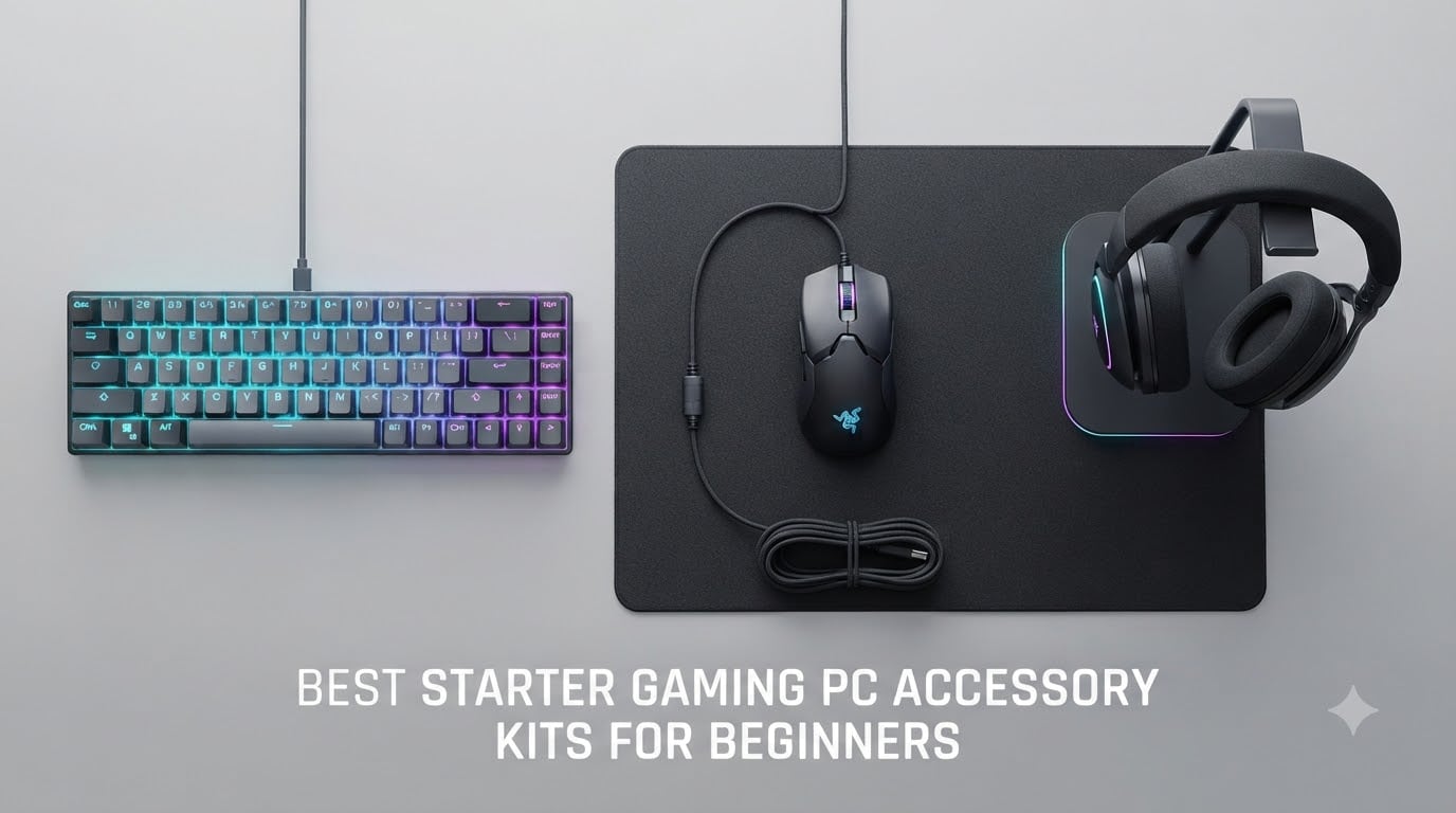 best starter gaming pc accessory kits for beginners