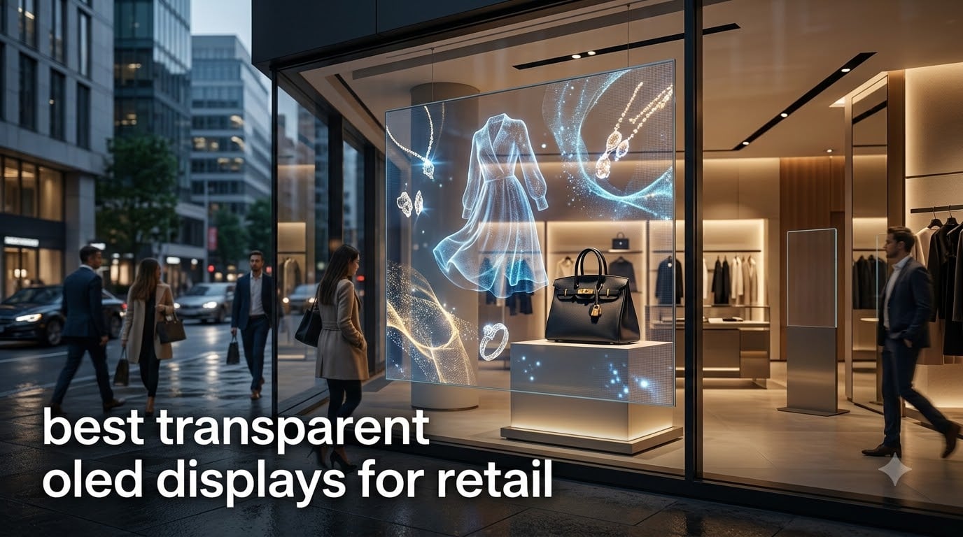 best transparent oled displays for retail