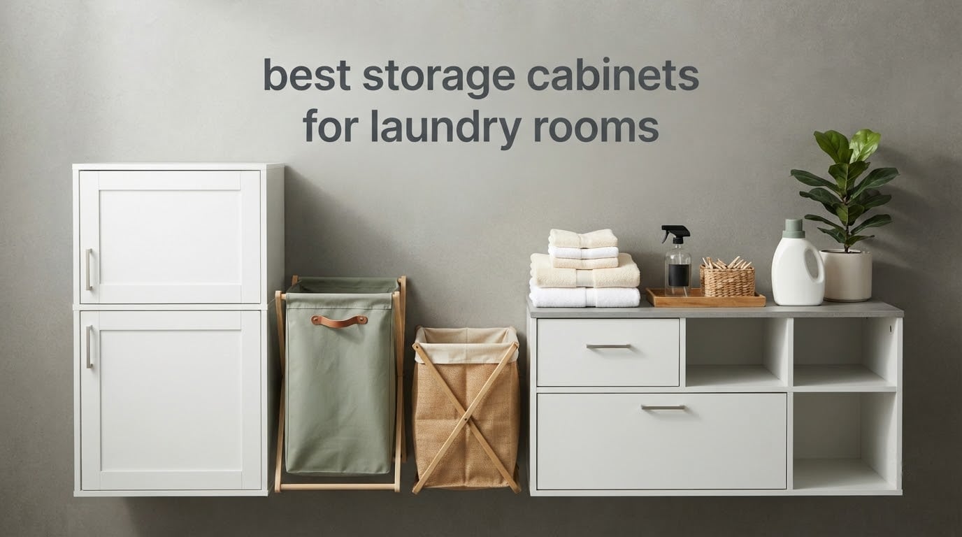 best storage cabinets for laundry rooms