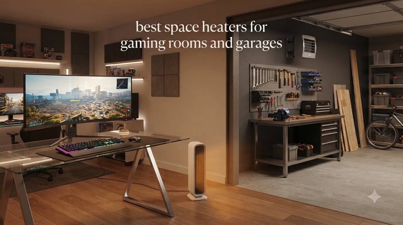 best space heaters for gaming rooms and garages