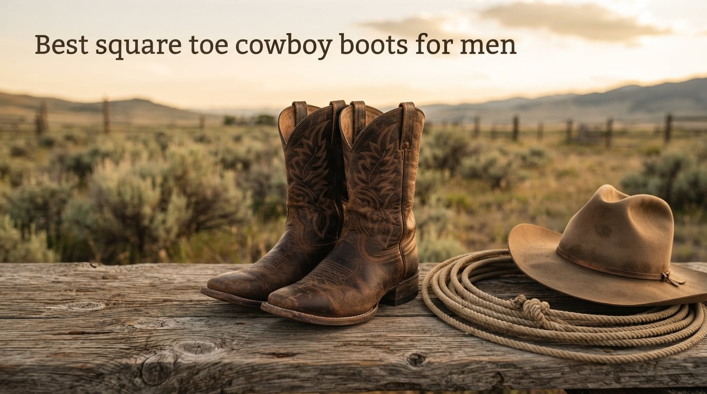 Best square toe cowboy boots for men