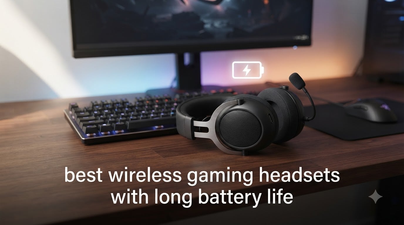 best wireless gaming headsets with long battery life