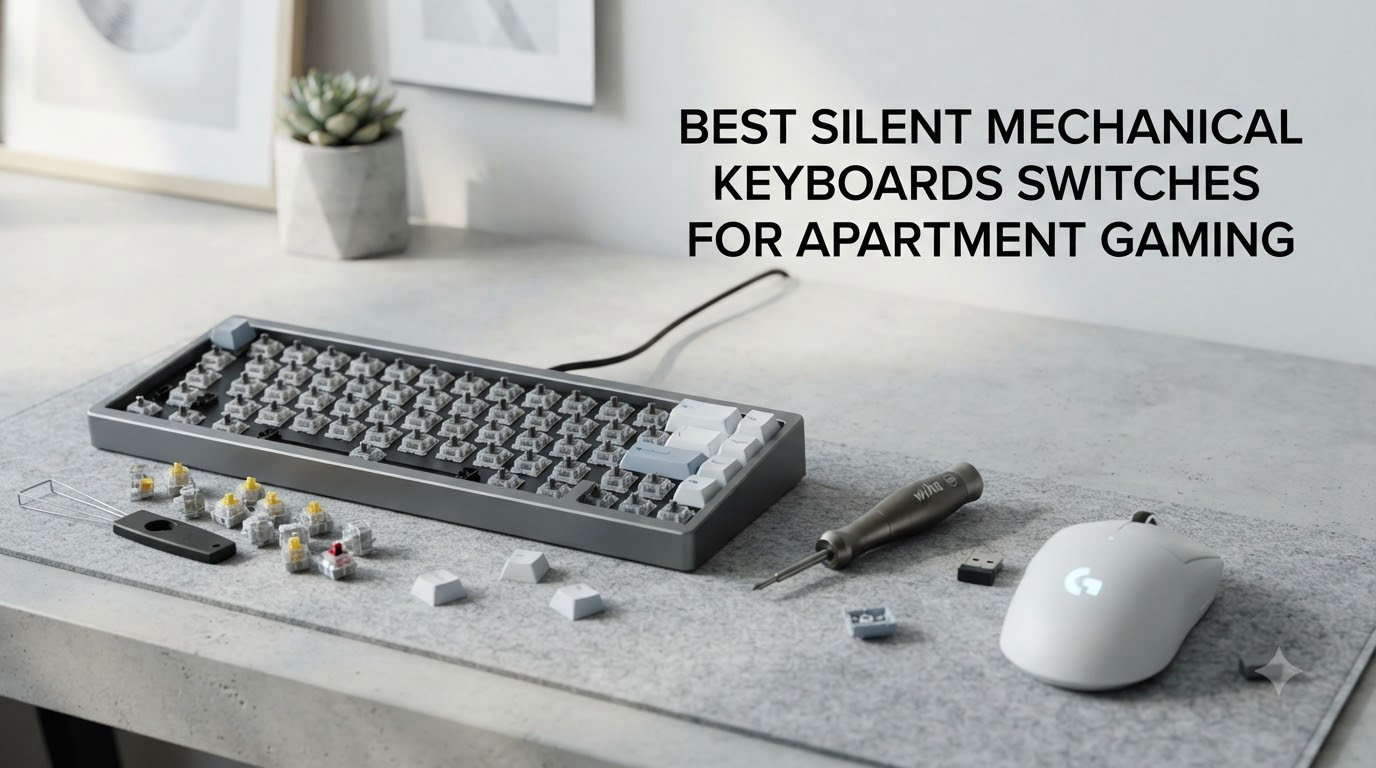 best silent mechanical keyboards switches for apartment gaming