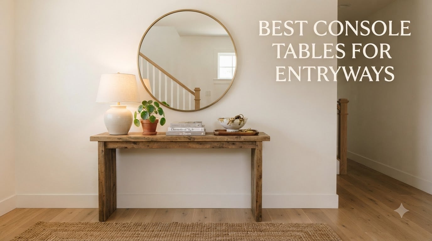 best console tables for entryways