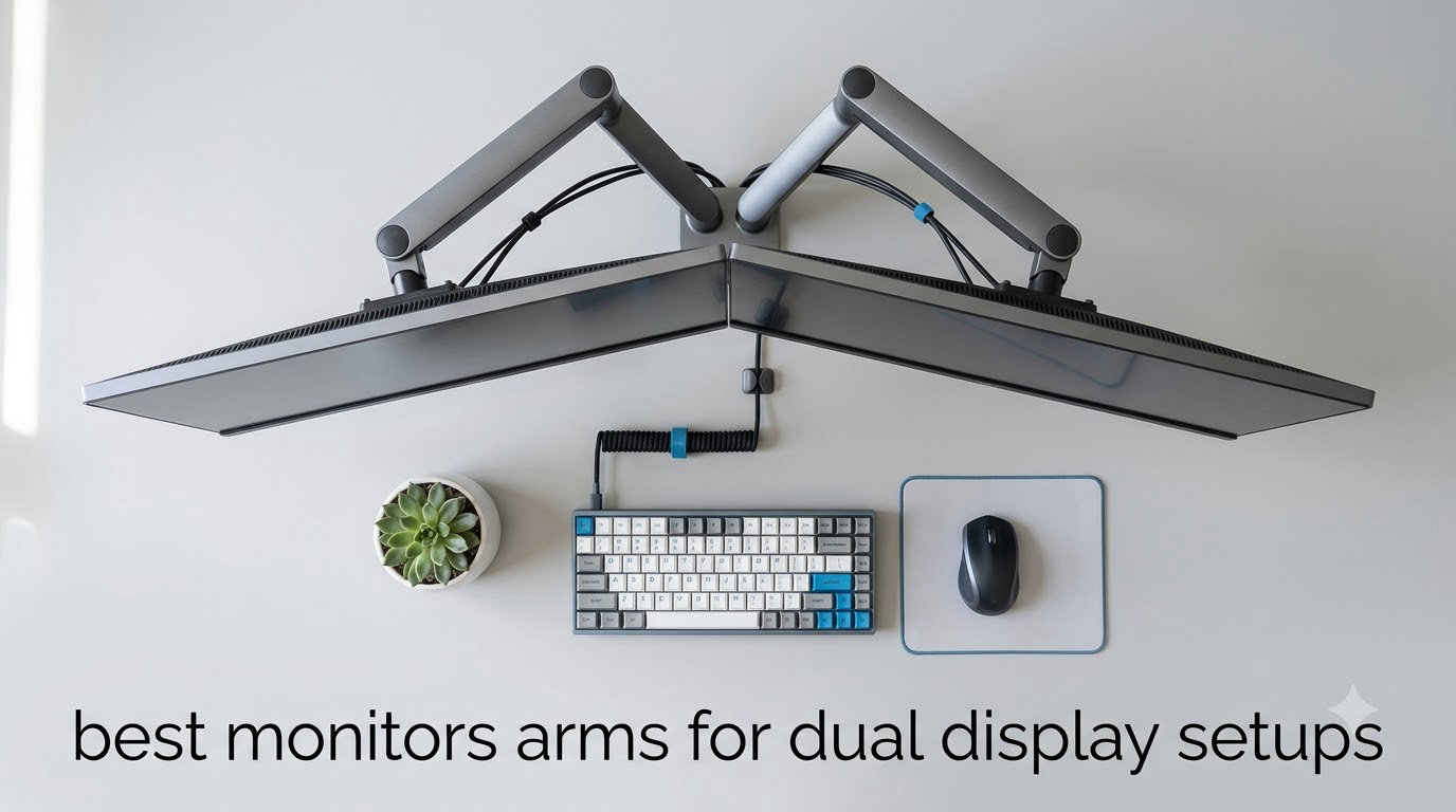 best monitors arms for dual display setups