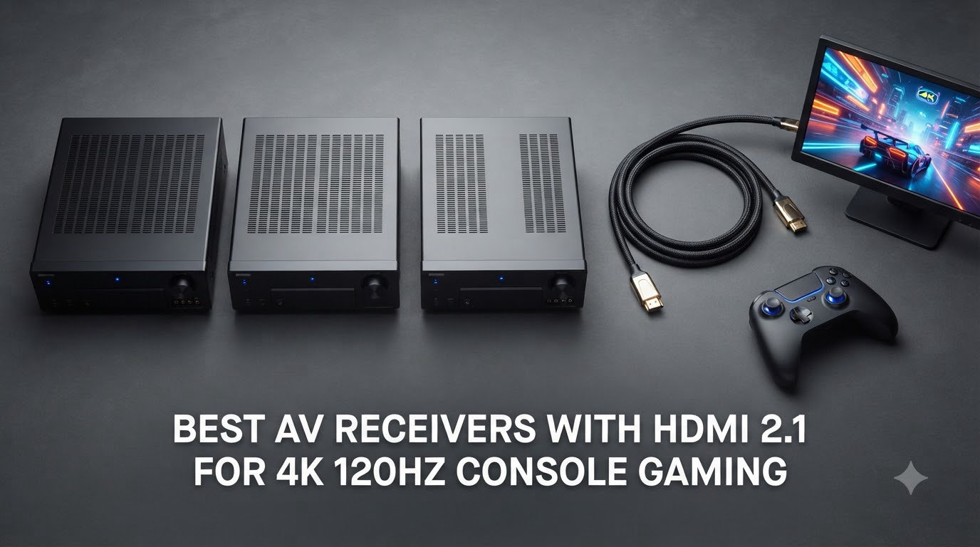 best av receivers with hdmi 2.1 for 4k 120hz console gaming