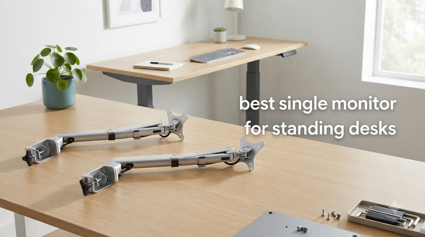best single monitors arms for standing desks
