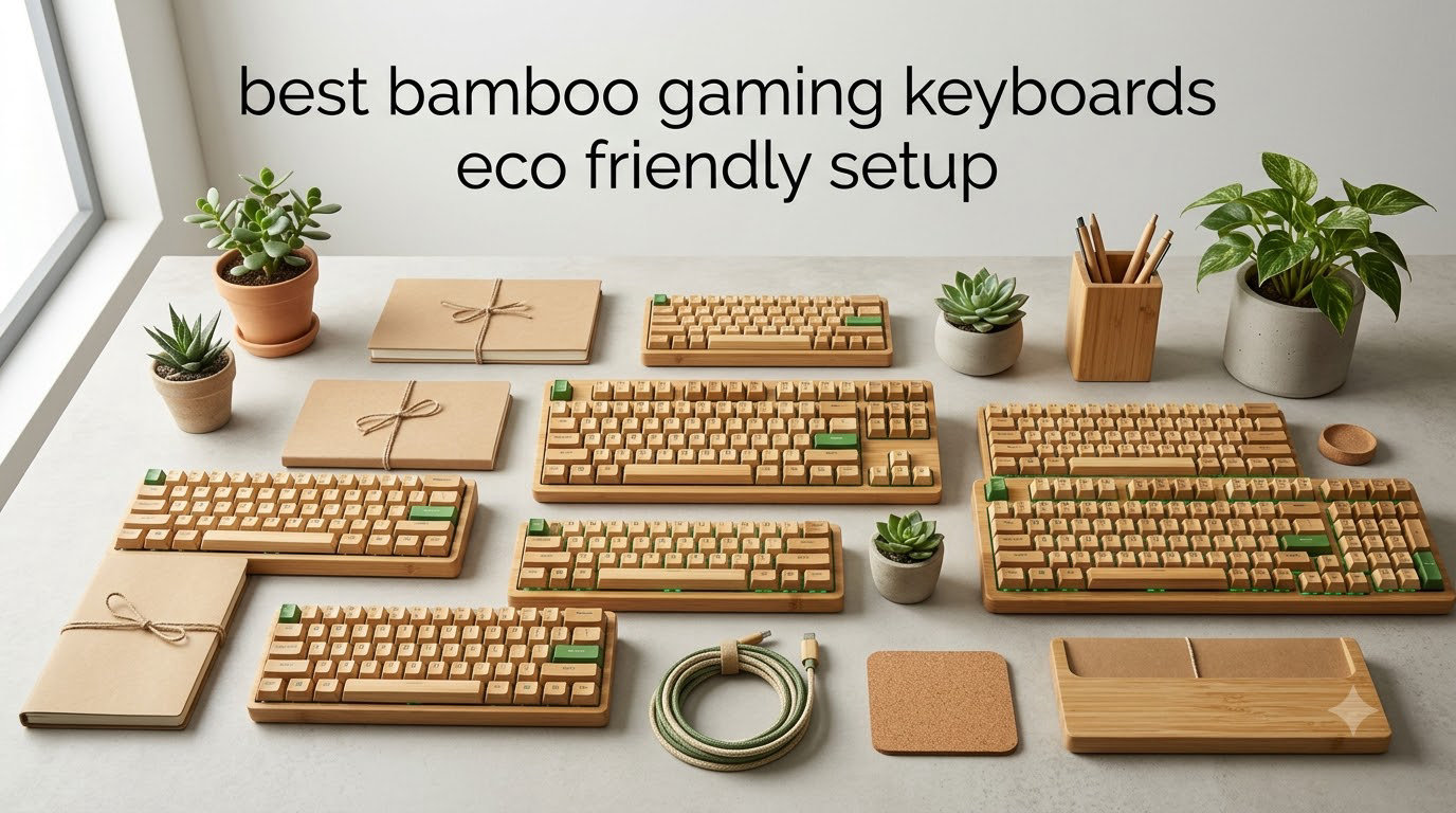 best bamboo gaming keyboards eco friendly setup