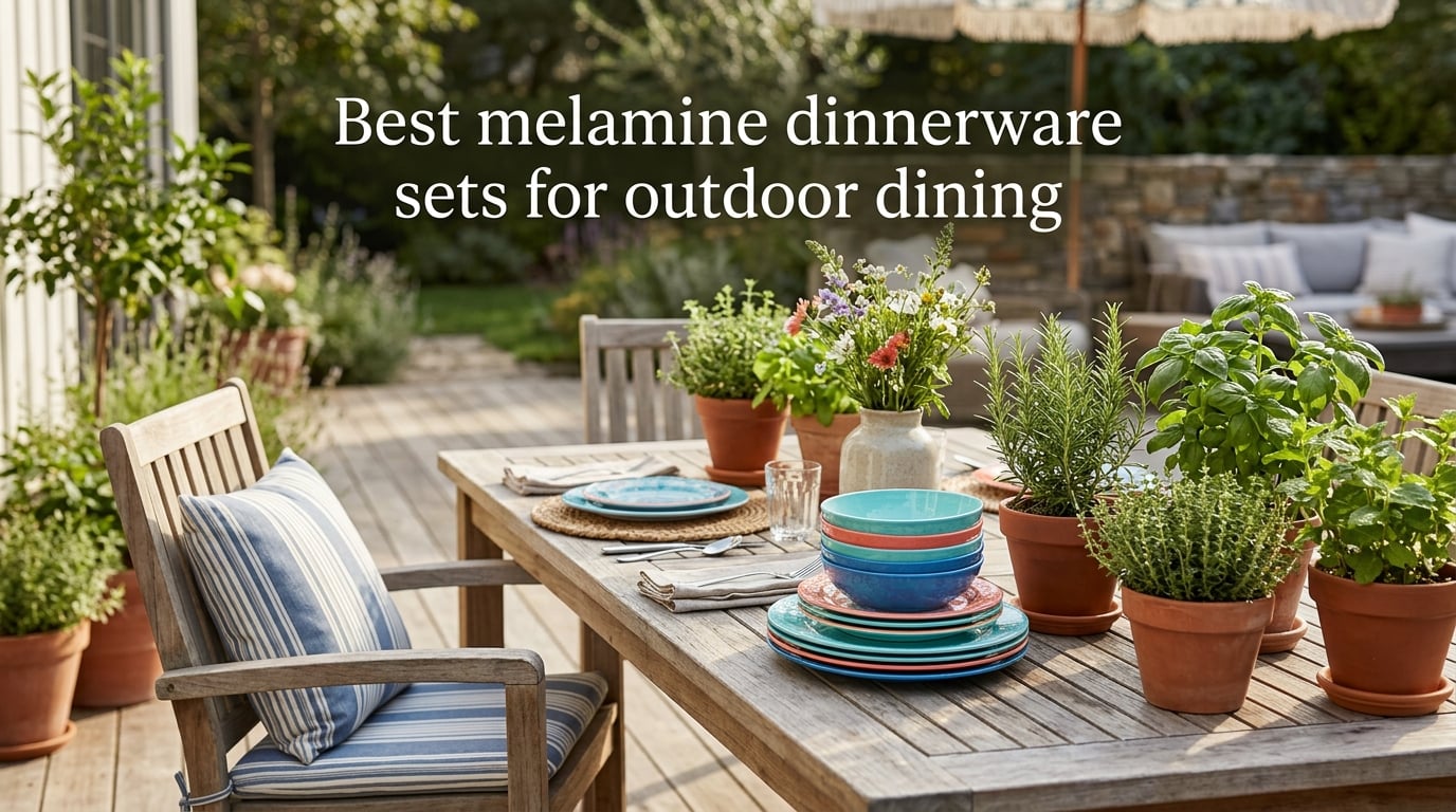Best melamine dinnerware sets for outdoor dining