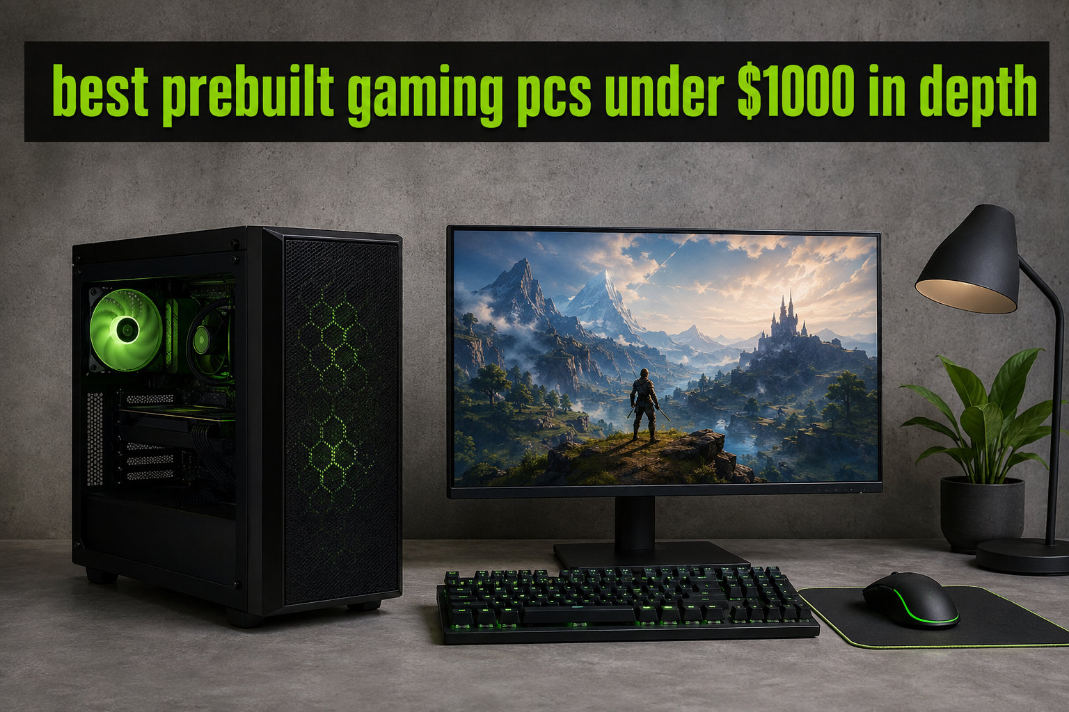 best prebuilt gaming pcs under $1000 in depth