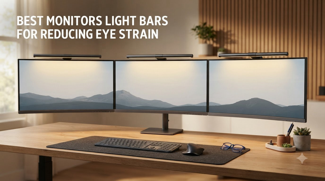 best monitors light bars for reducing eye strain