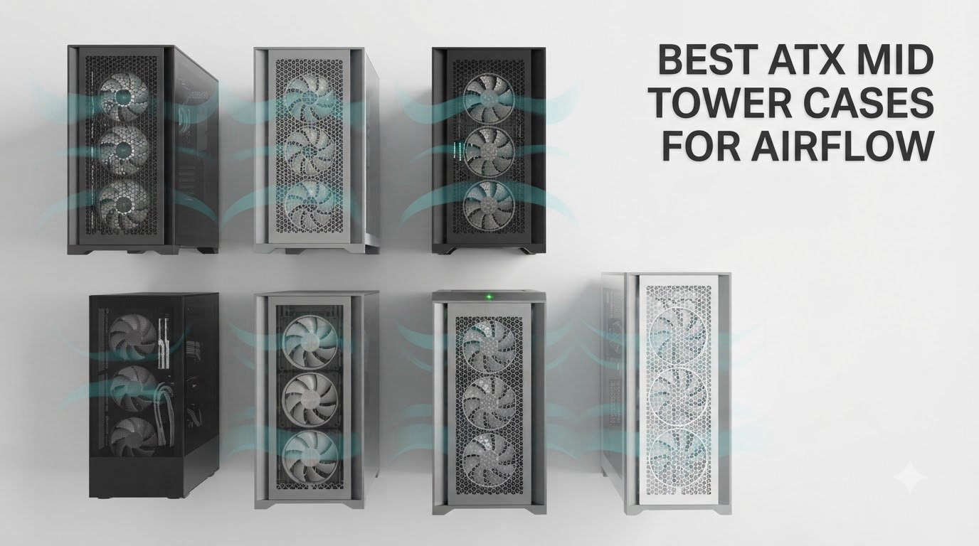 best atx mid tower cases for airflow