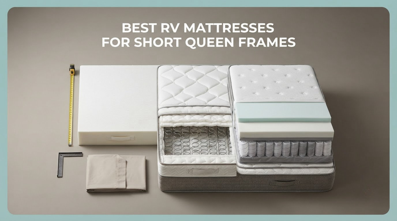 best rv mattresses for short queen frames