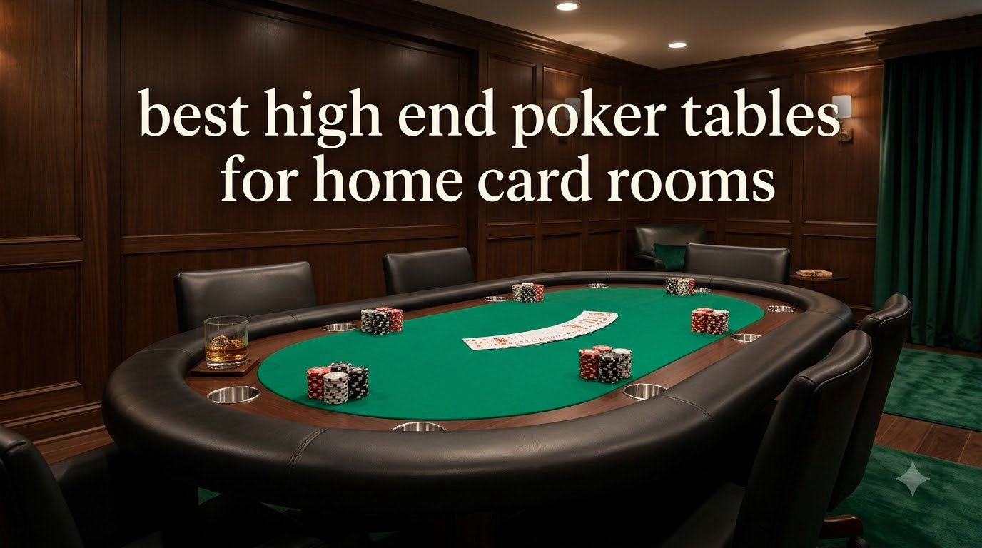 best high end poker tables for home card rooms