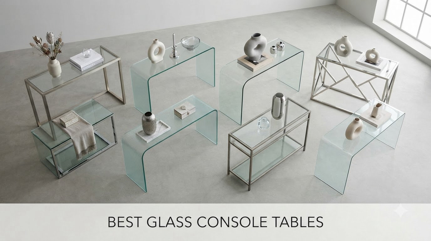 best glass console tables