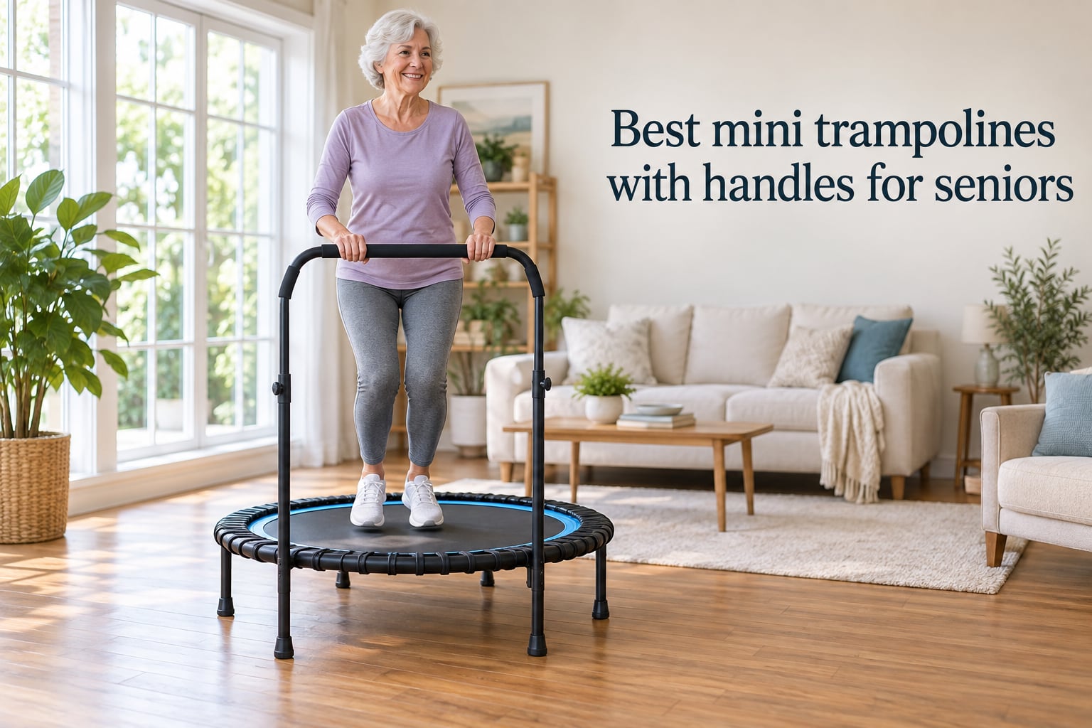 Best mini trampolines with handles for seniors