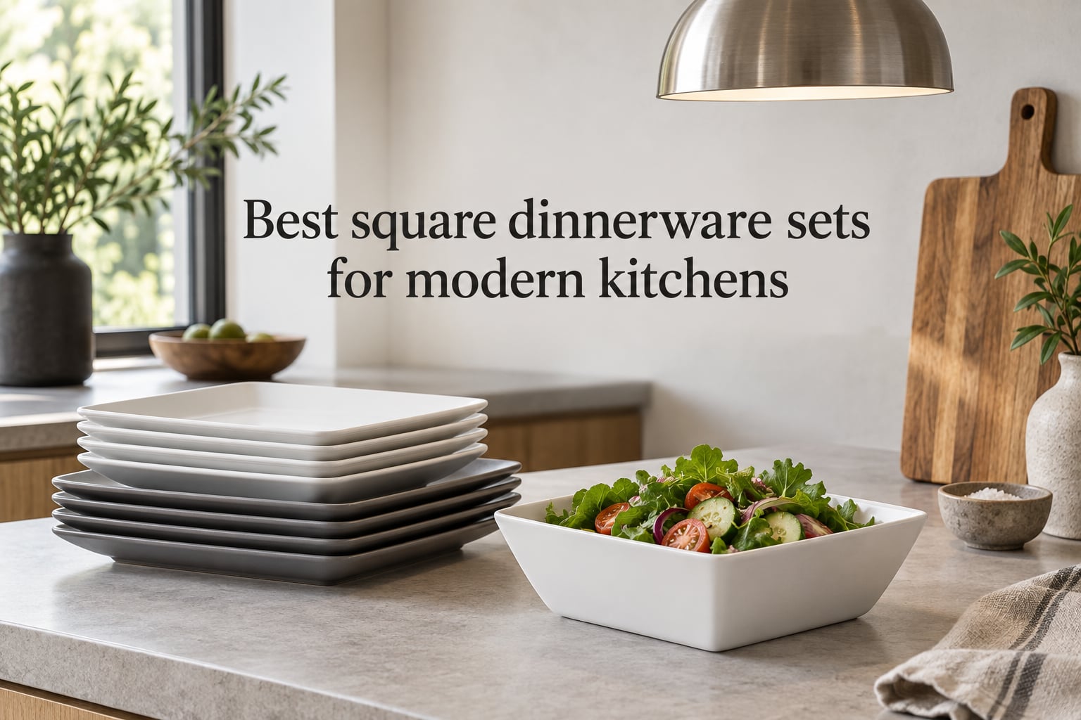 Best square dinnerware sets for modern kitchens
