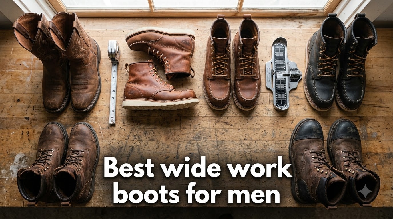 Best wide work boots for men