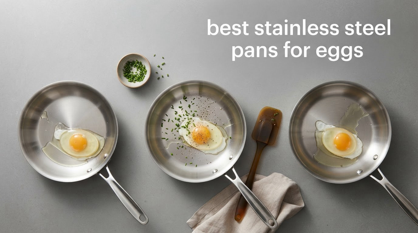 best stainless steel pans for eggs