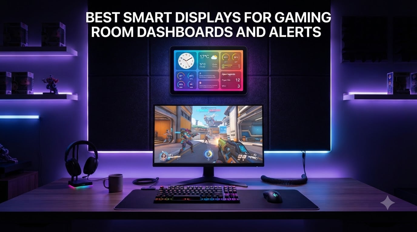 best smart displays for gaming room dashboards and alerts