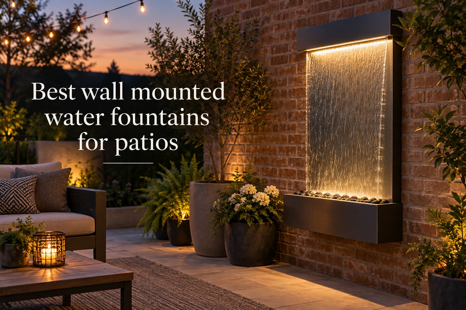 Best wall mounted water fountains for patios