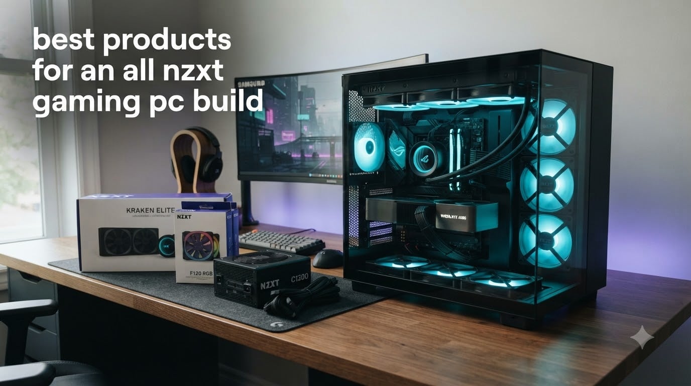 best products for an all nzxt gaming pc build