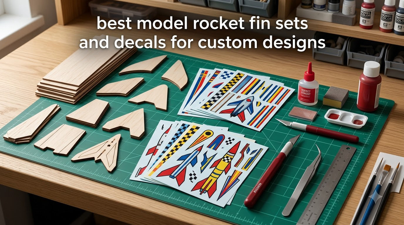 best model rocket fin sets and decals for custom designs