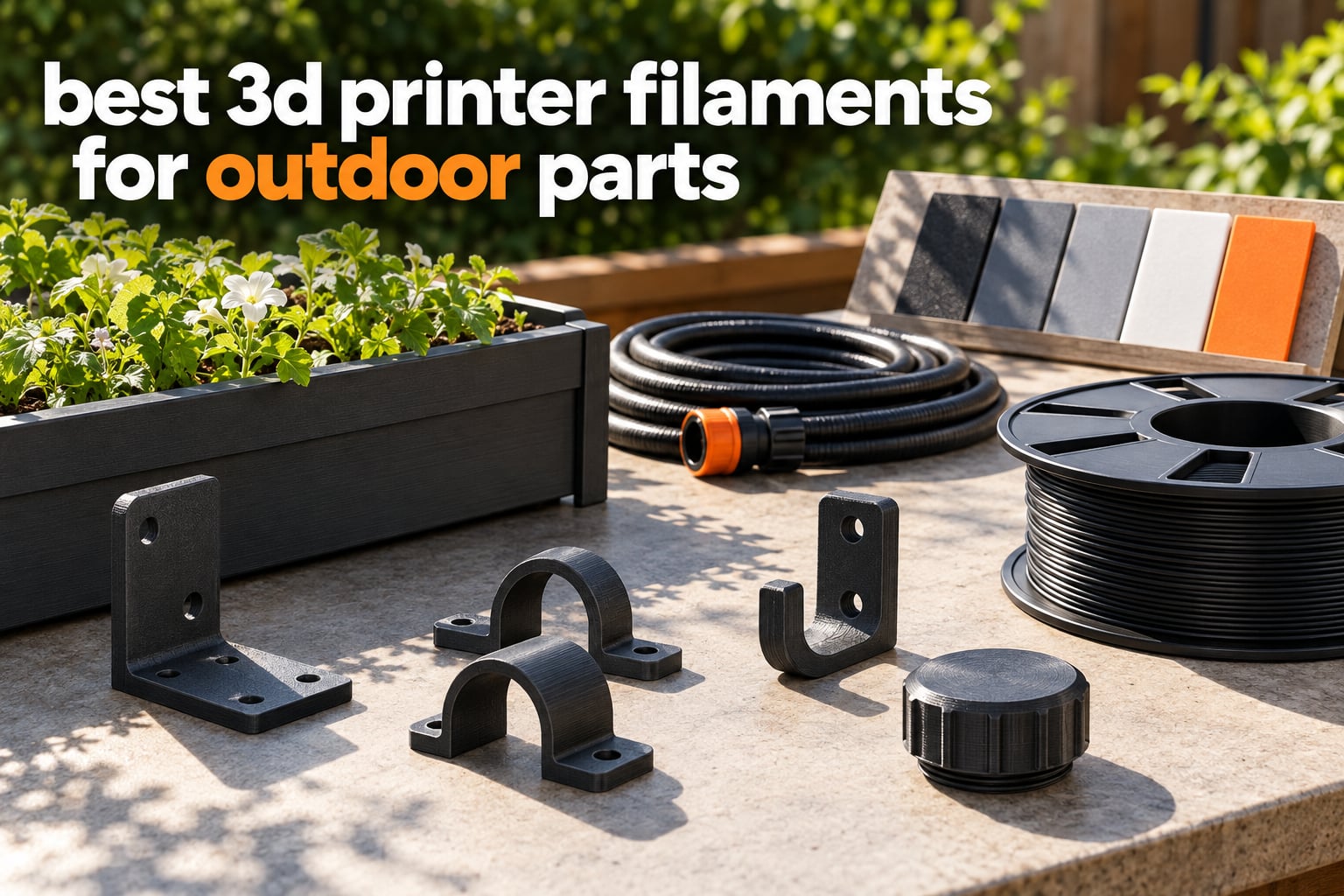 best 3d printer filaments for outdoor parts