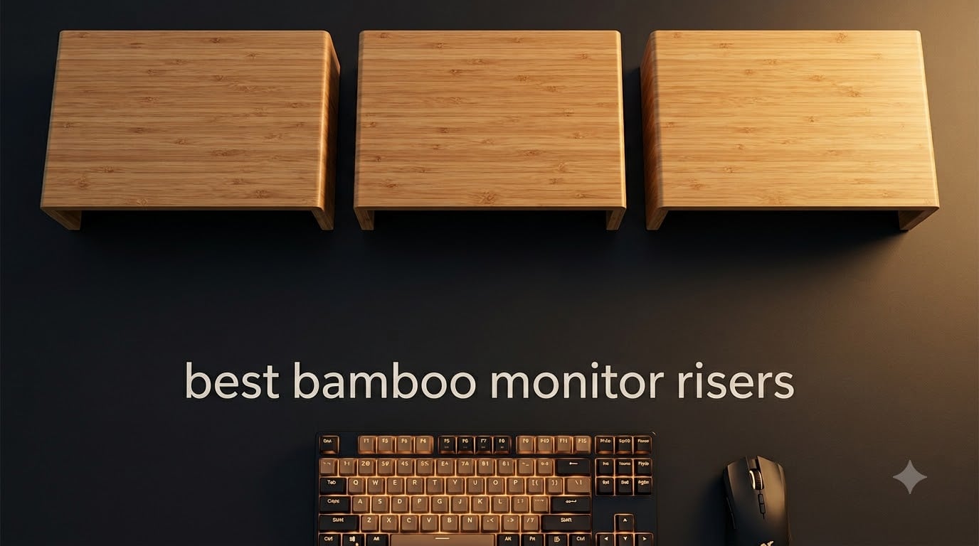 best bamboo monitors risers for gaming desks