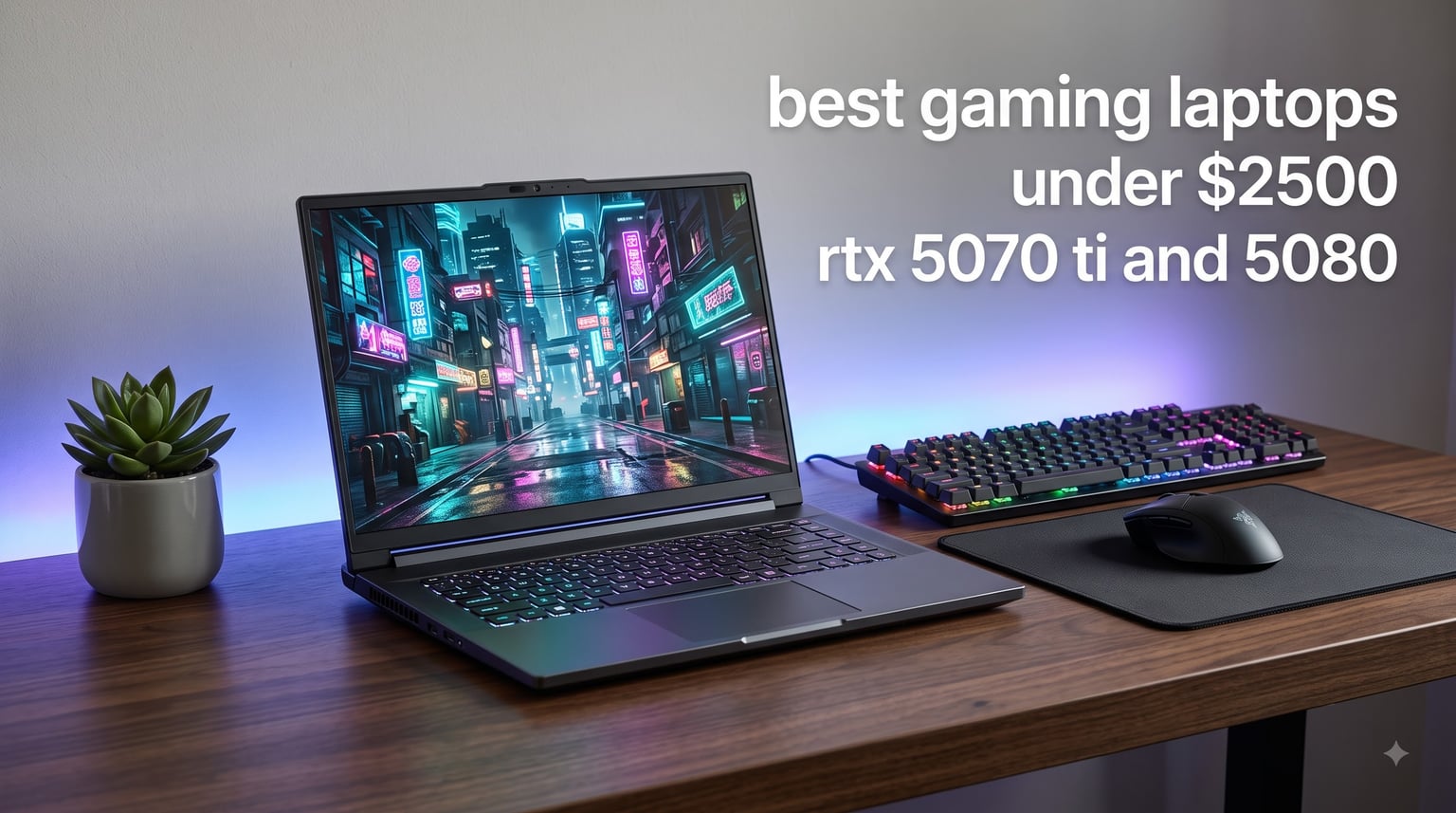 best gaming laptops under $2500 rtx 5070 ti and 5080