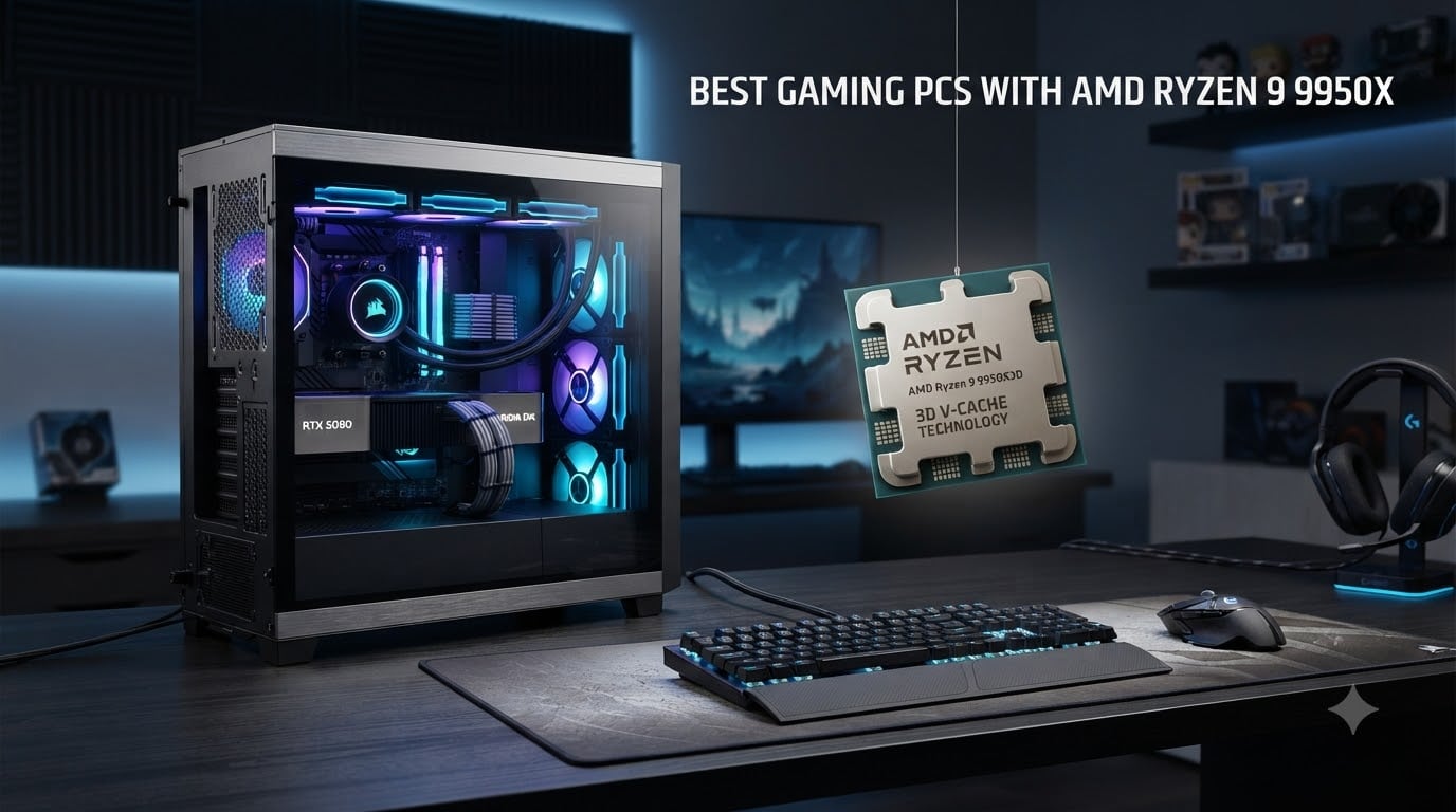 best gaming pcs with amd ryzen 9 9950x