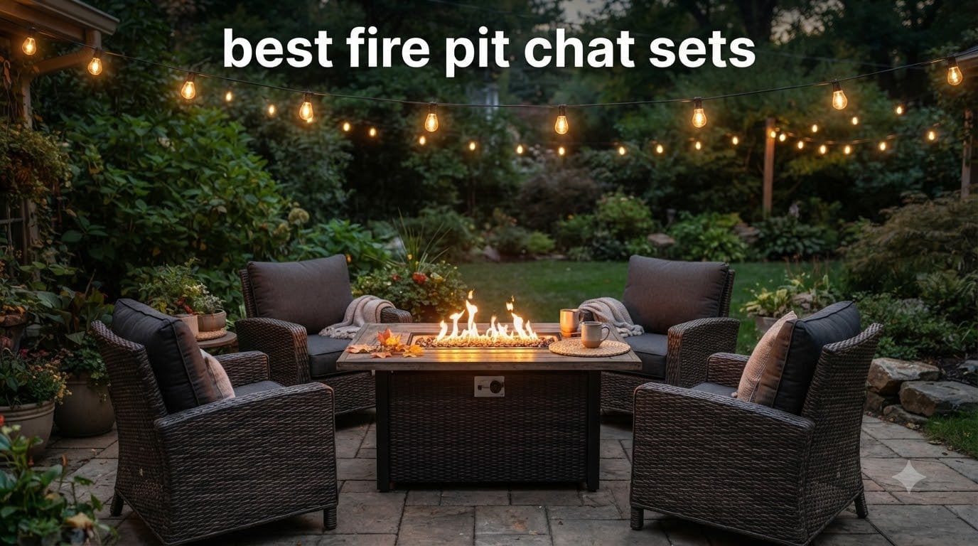 best fire pit chat sets