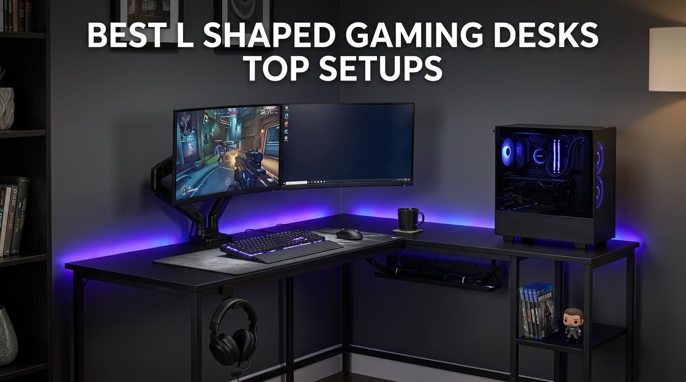best l shaped gaming desks top setups