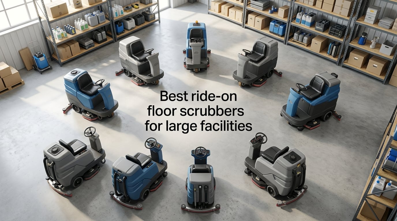 Best ride-on floor scrubbers for large facilities