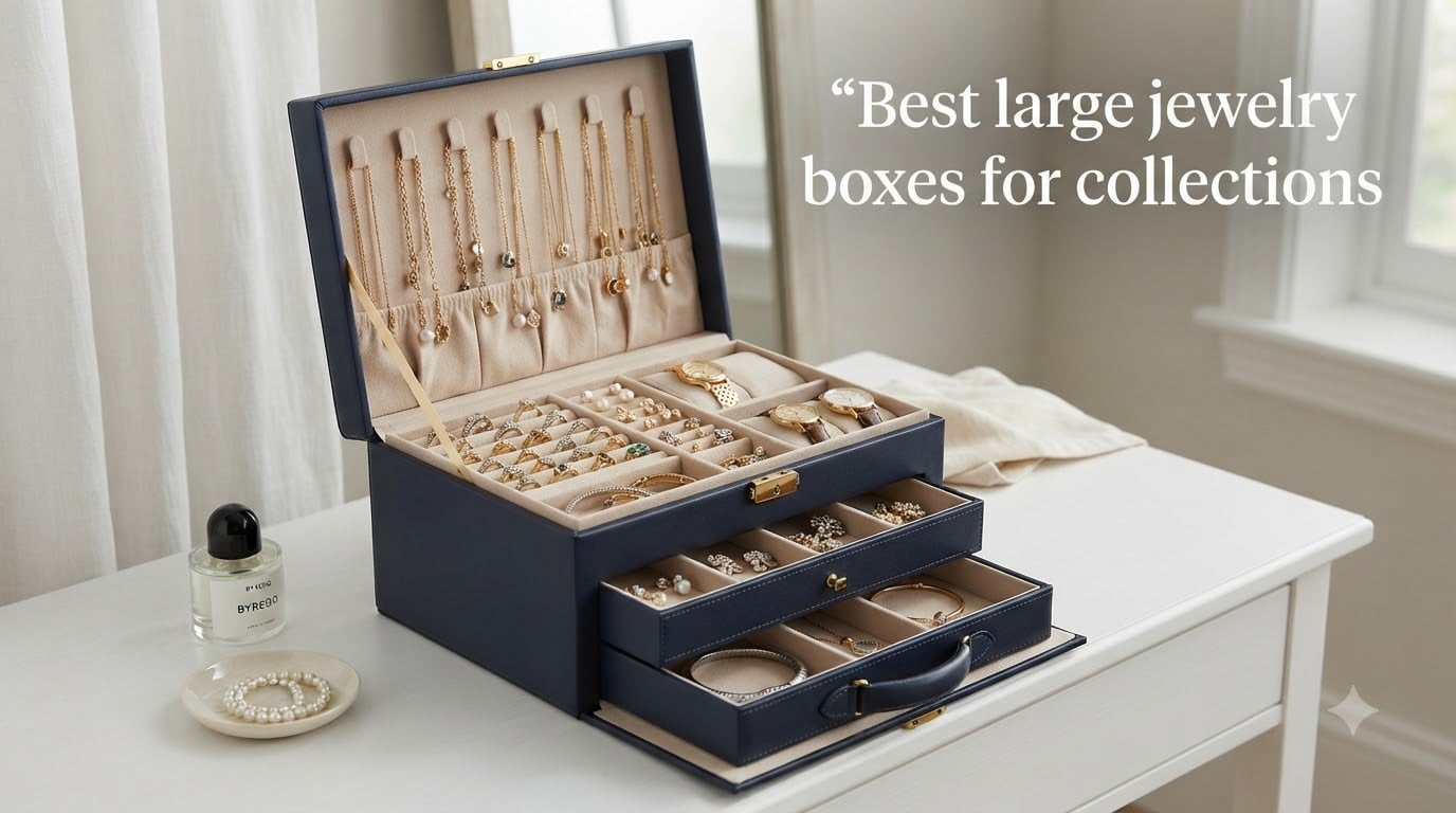 Best large jewelry boxes for collections