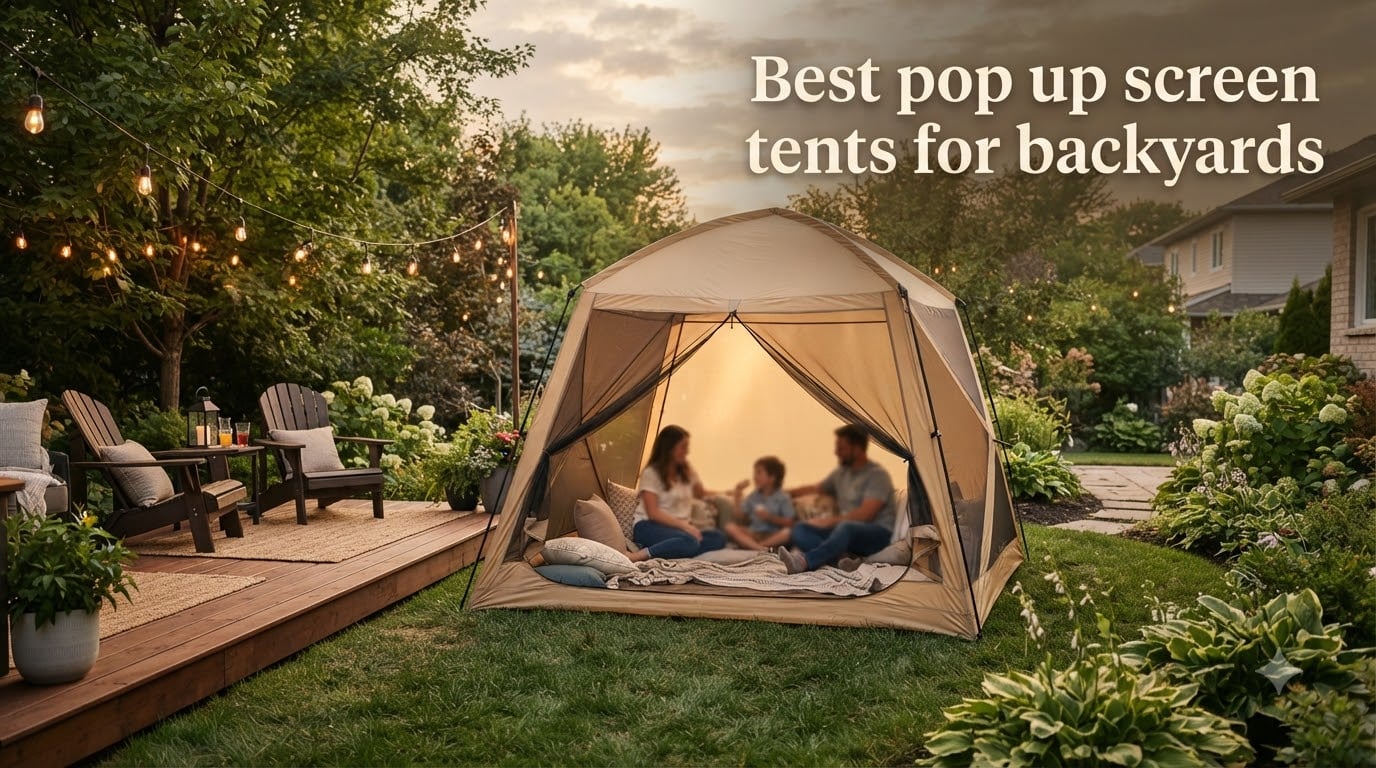 Best pop up screen tents for backyards