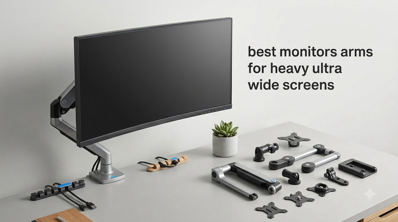 best monitors arms for heavy ultra wide screens